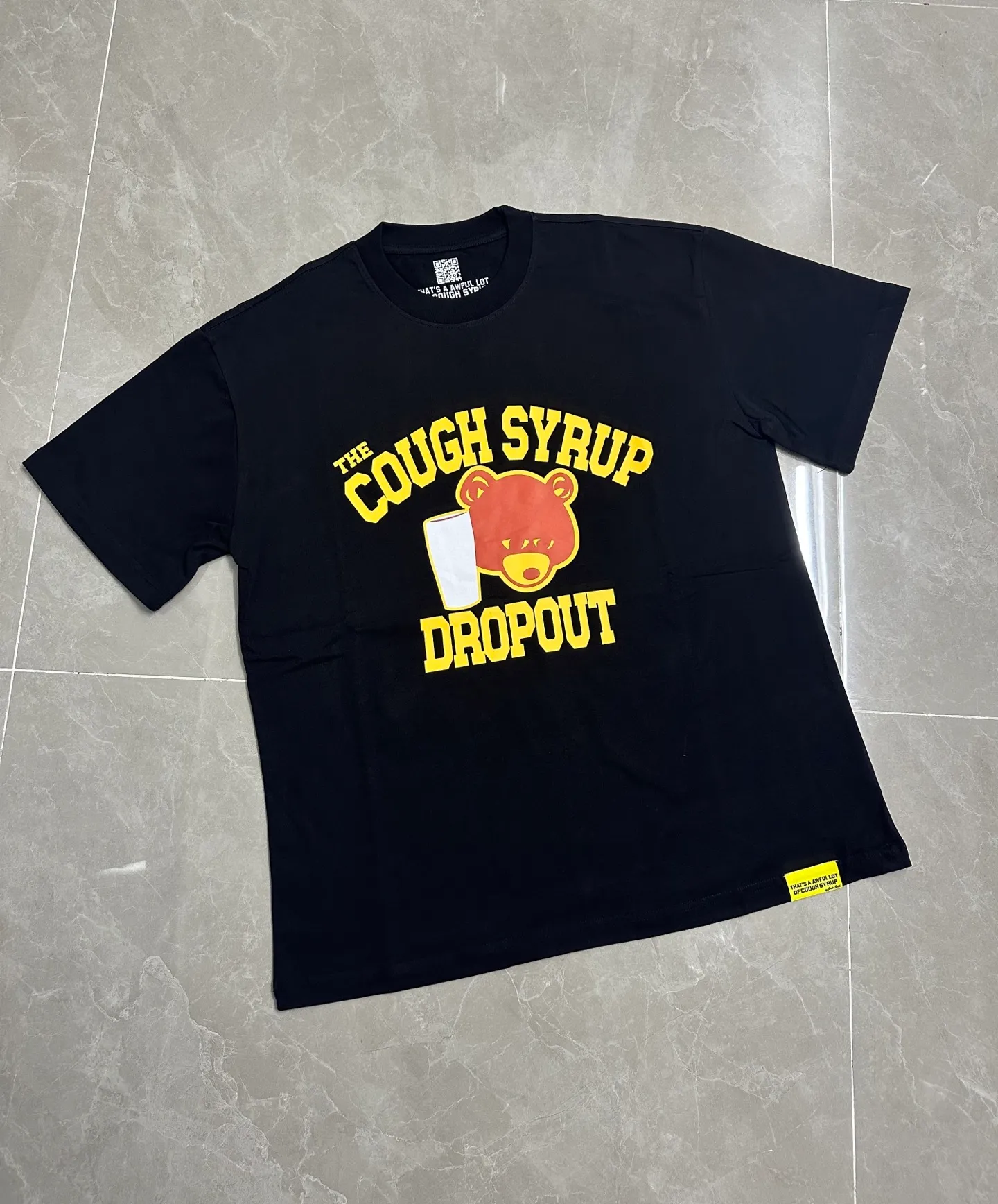 2230#Black/ THAT'S A AWFUL LOT OF COUGH SYRUP In Stock T （fabric):32 240 Sizes（size）：S-M- L- X L （colour）：Black/